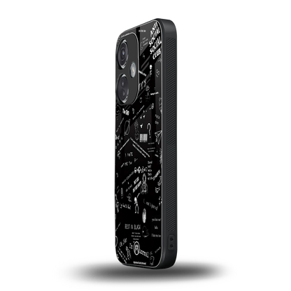 minimalistic black aesthetic collage back phone cover | glass case for oneplus nord ce 3