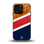 minimalistic wooden pattern back phone cover | glass case for iphone 13 pro