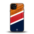 minimalistic wooden pattern back phone cover | glass case for iphone 13