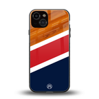 minimalistic wooden pattern back phone cover | glass case for iphone 13