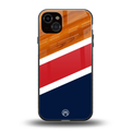 minimalistic wooden pattern back phone cover | glass case for iphone 14 plus