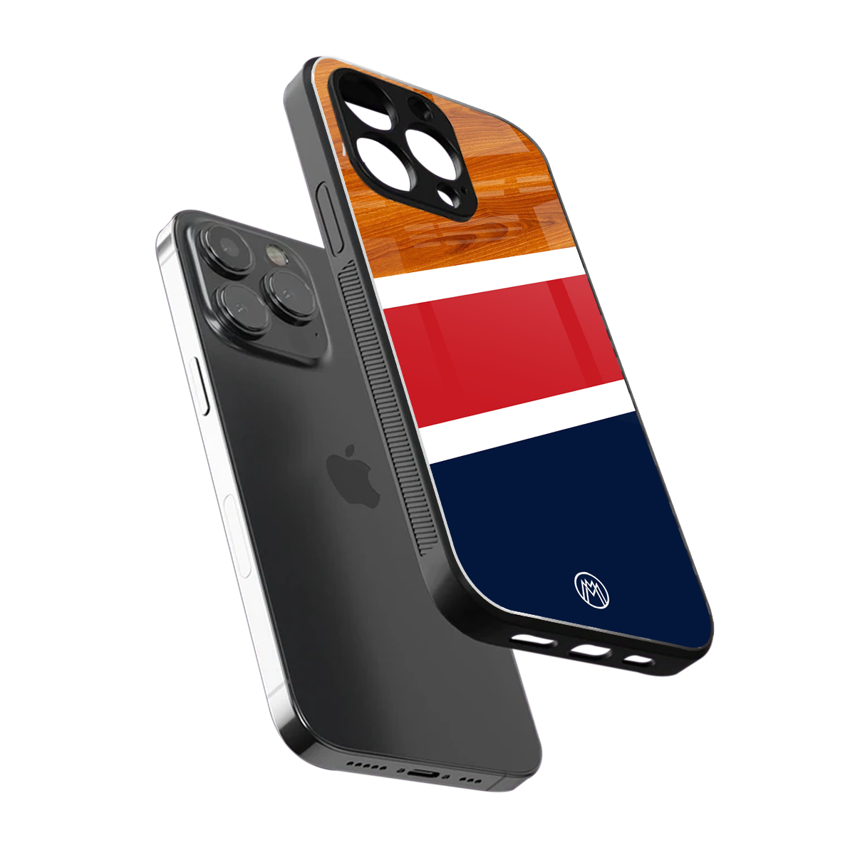 minimalistic wooden pattern back phone cover | glass case for iphone 15 pro max