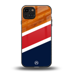 minimalistic wooden pattern back phone cover | glass case for iphone 15