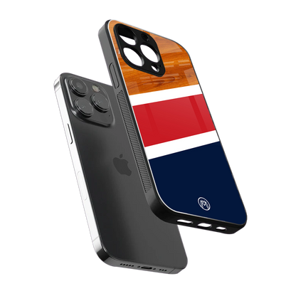 minimalistic wooden pattern back phone cover | glass case for iphone 15 pro