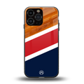 minimalistic wooden pattern back phone cover | glass case for iphone 16 pro max