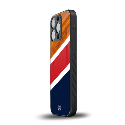 minimalistic wooden pattern back phone cover | glass case for iphone 16 pro