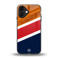 minimalistic wooden pattern back phone cover | glass case for iphone 16