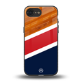 minimalistic wooden pattern back phone cover | glass case for iphone 16e
