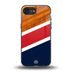 minimalistic wooden pattern back phone cover | glass case for iphone 16e