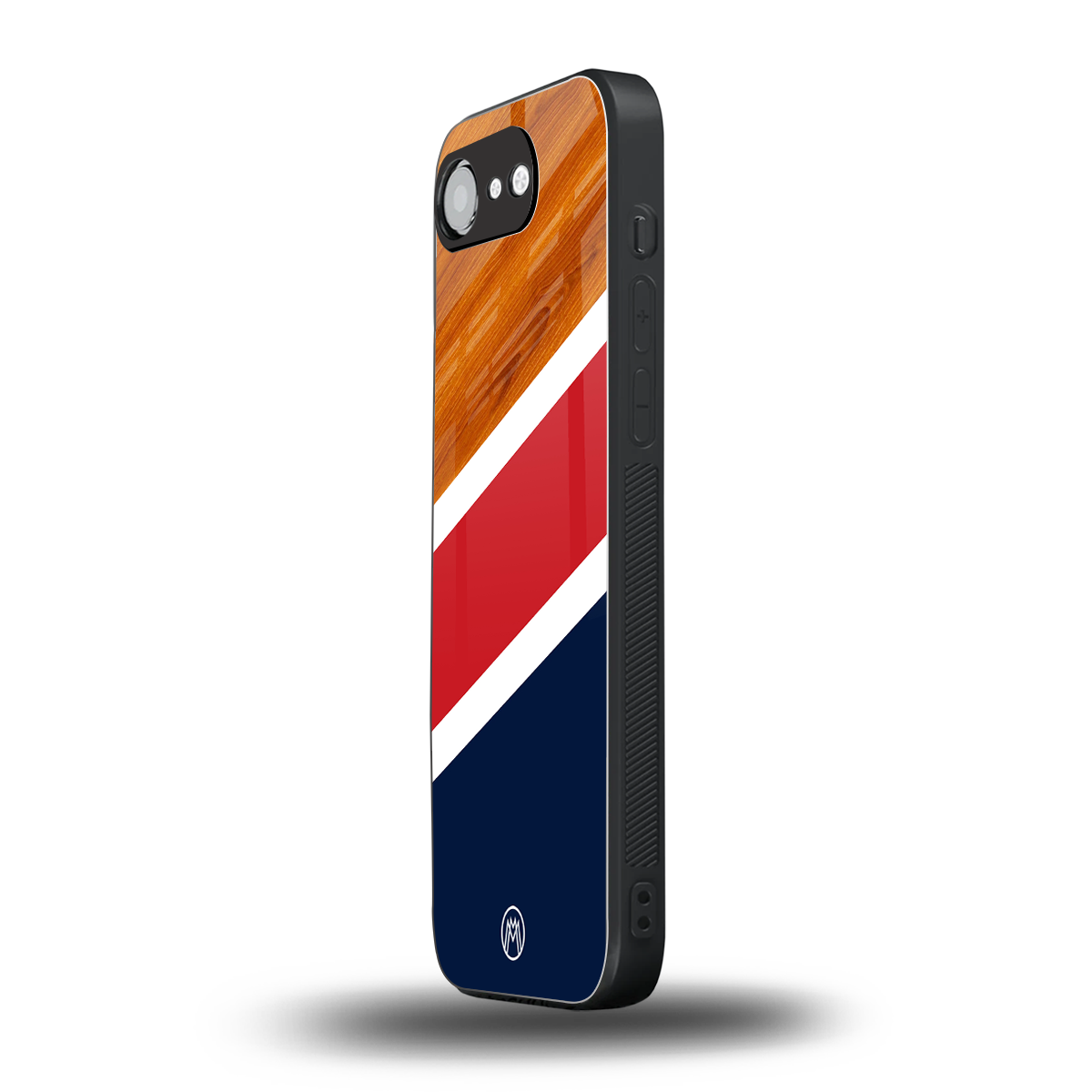 minimalistic wooden pattern back phone cover | glass case for iphone 16e