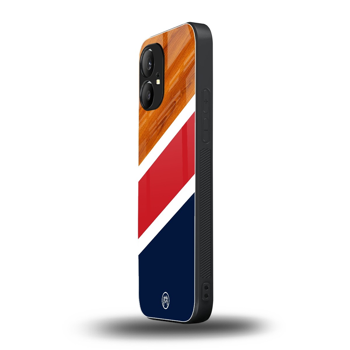 minimalistic wooden pattern back phone cover | glass case for nothing phone 1