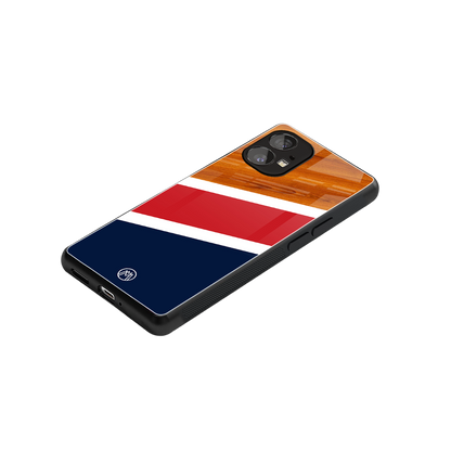 minimalistic wooden pattern back phone cover | glass case for nothing phone 1