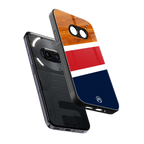minimalistic wooden pattern back phone cover | glass case for nothing phone 2a