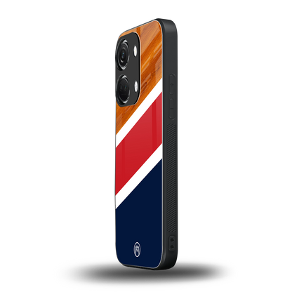 minimalistic wooden pattern back phone cover | glass case for oneplus nord 3