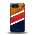 minimalistic wooden pattern back phone cover | glass case for oneplus nord 4