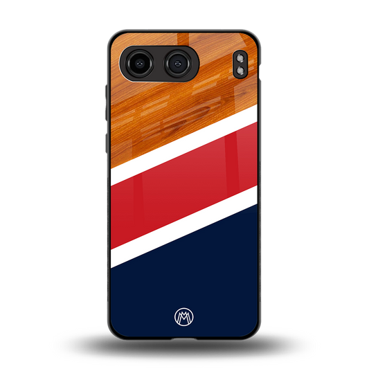 minimalistic wooden pattern back phone cover | glass case for oneplus nord 4