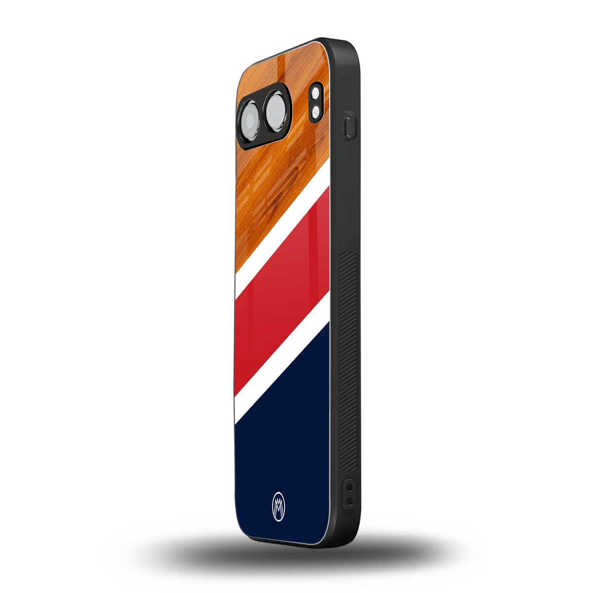 minimalistic wooden pattern back phone cover | glass case for oneplus nord 4