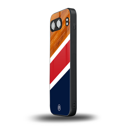 minimalistic wooden pattern back phone cover | glass case for oneplus nord 4