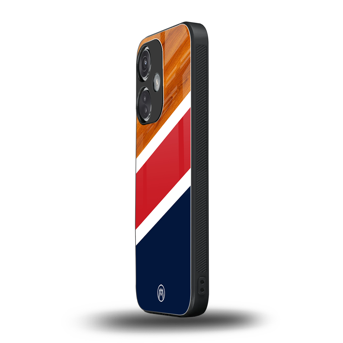 minimalistic wooden pattern back phone cover | glass case for oneplus nord ce 3