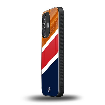 minimalistic wooden pattern back phone cover | glass case for oneplus nord ce 3