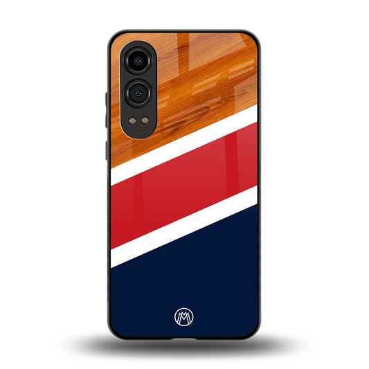 minimalistic wooden pattern back phone cover | glass case for oneplus nord ce 4 lite