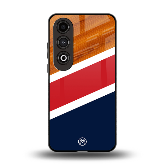 minimalistic wooden pattern back phone cover | glass case for oneplus nord ce 4