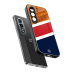 minimalistic wooden pattern back phone cover | glass case for oneplus nord ce 4