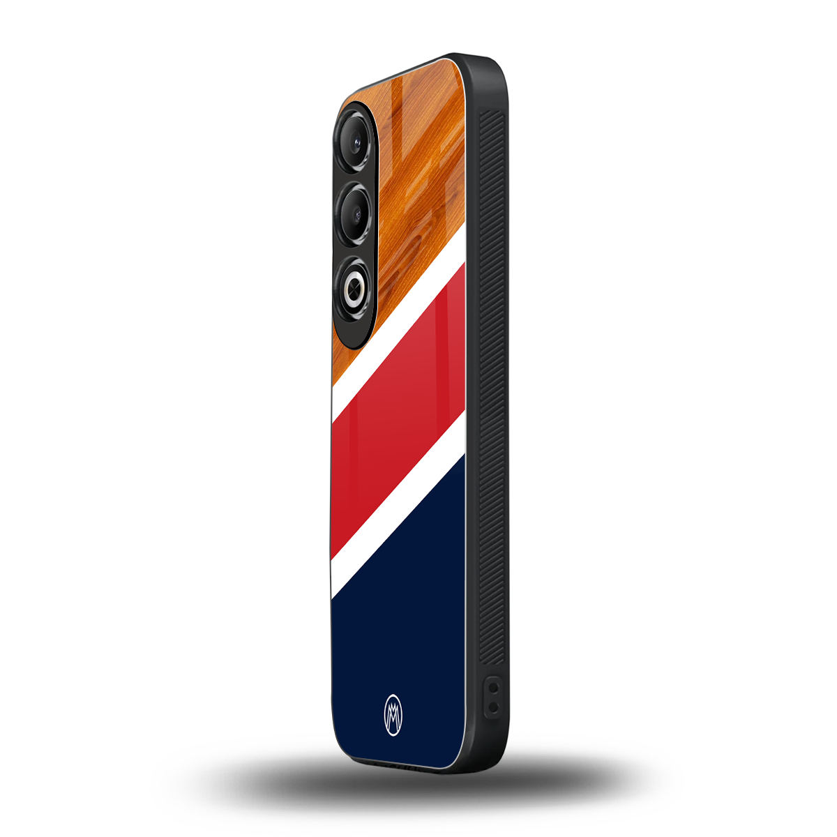 minimalistic wooden pattern back phone cover | glass case for oneplus nord ce 4