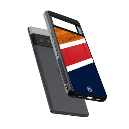 minimalistic wooden pattern back phone cover | glass case for google pixel 6 pro