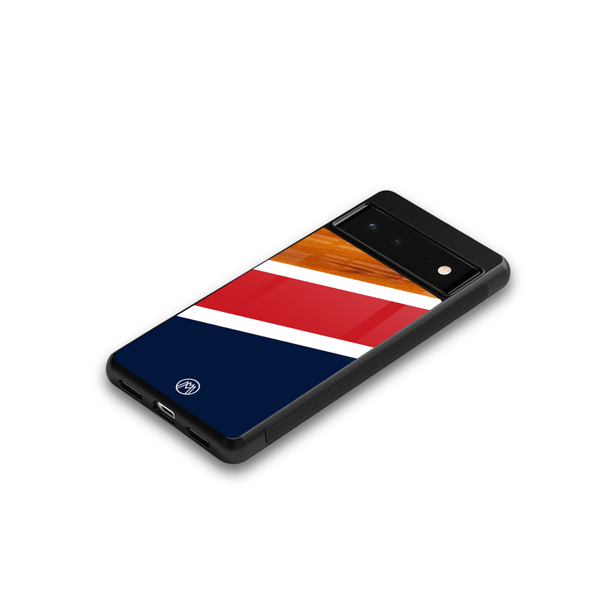 minimalistic wooden pattern back phone cover | glass case for google pixel 6