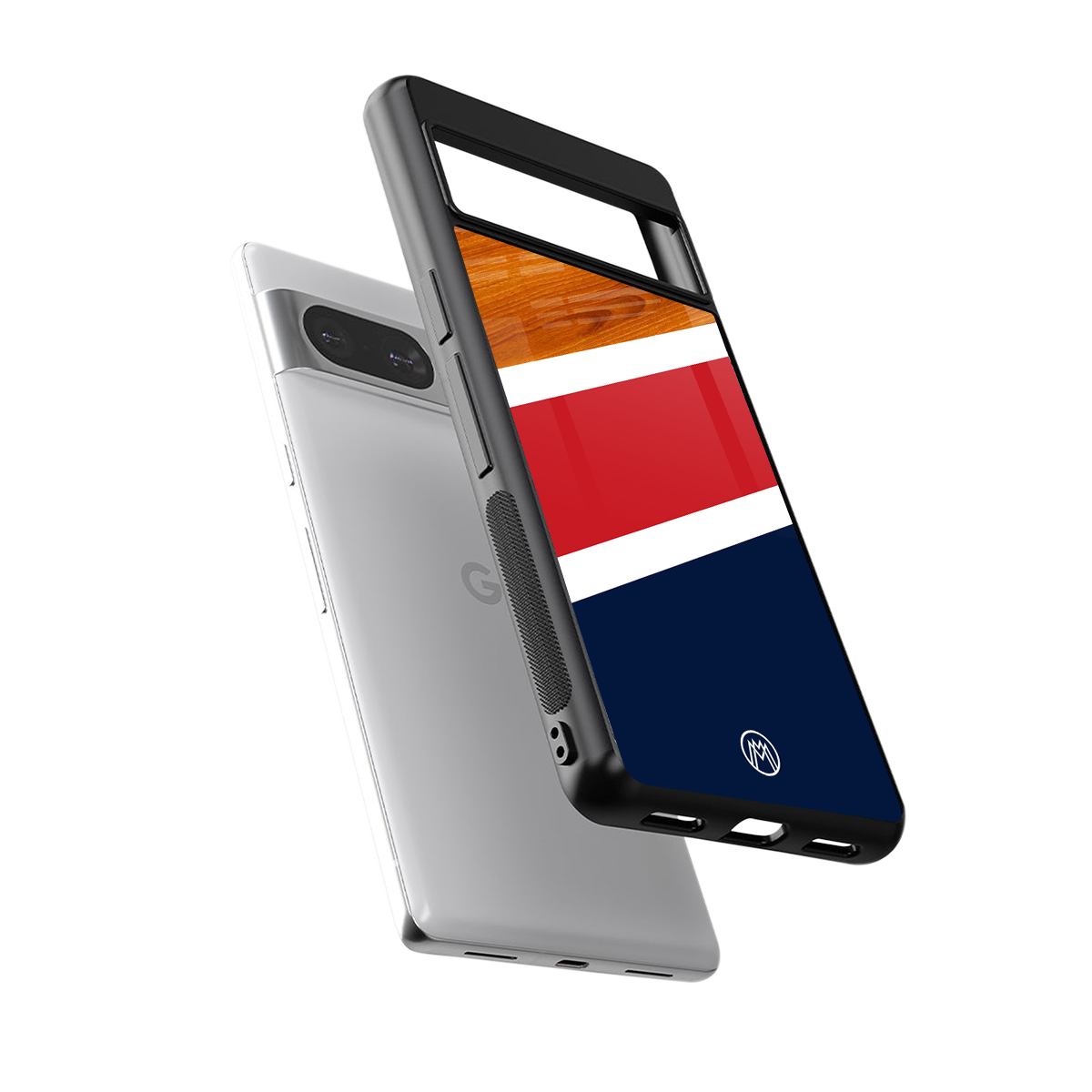 minimalistic wooden pattern back phone cover | glass case for Google Pixel 8