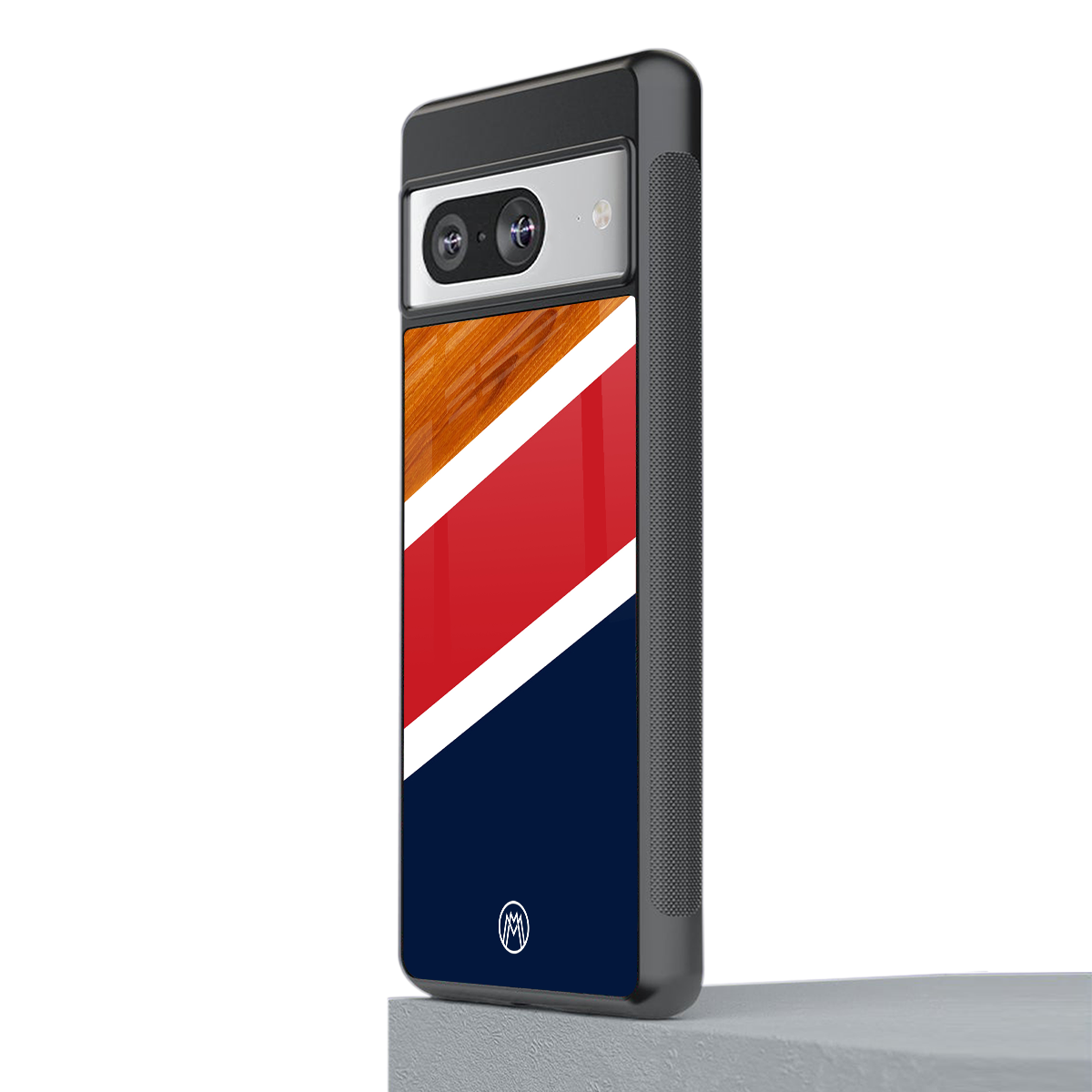 minimalistic wooden pattern back phone cover | glass case for Google Pixel 8