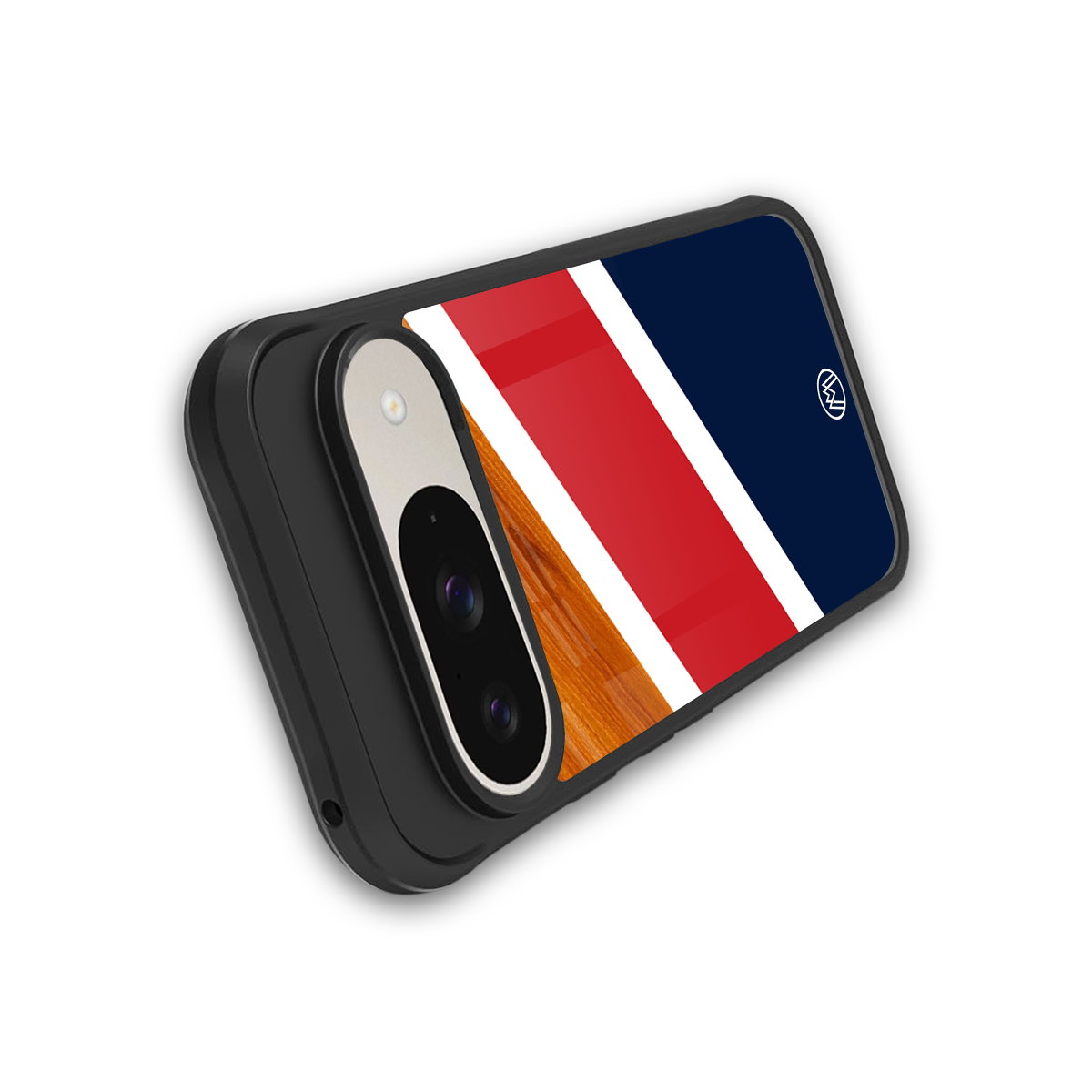 minimalistic wooden pattern back phone cover | glass case for google pixel 9
