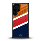 minimalistic wooden pattern back phone cover | glass case for samsung galaxy s23 ultra