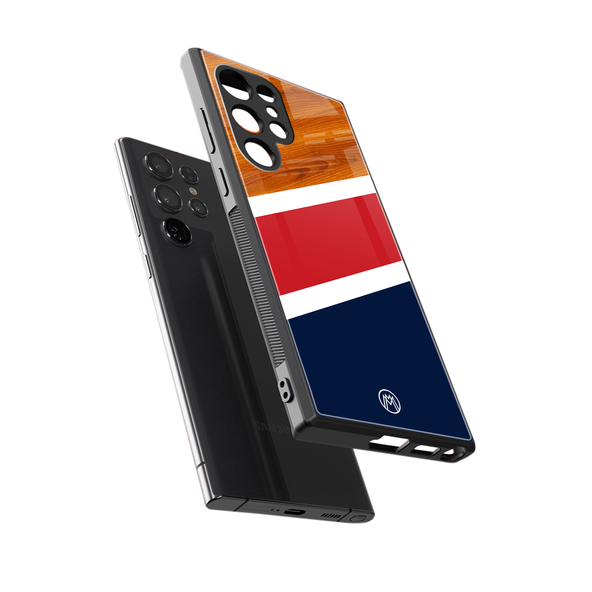 minimalistic wooden pattern back phone cover | glass case for samsung galaxy s23 ultra