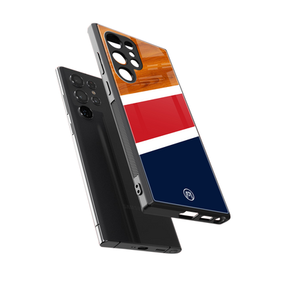 minimalistic wooden pattern back phone cover | glass case for samsung galaxy s23 ultra