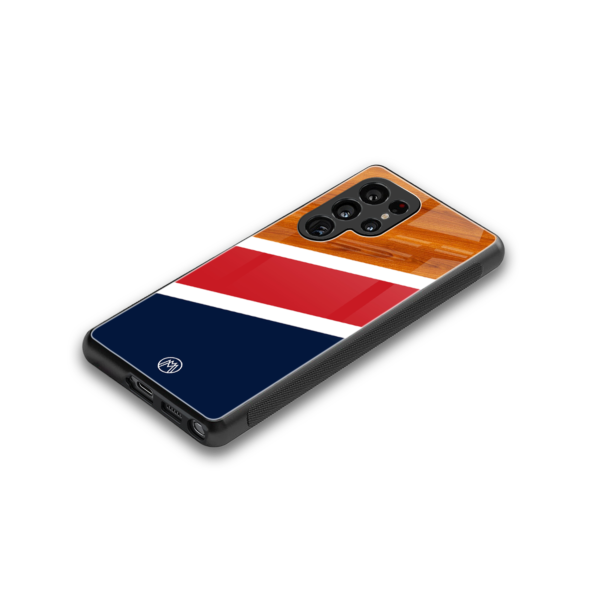 minimalistic wooden pattern back phone cover | glass case for samsung galaxy s25 ultra
