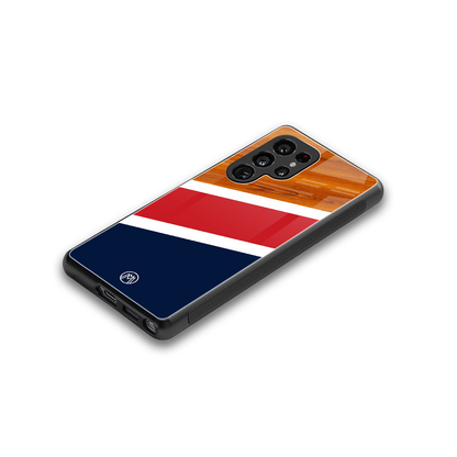 minimalistic wooden pattern back phone cover | glass case for samsung galaxy s25 ultra