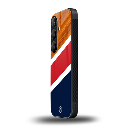 minimalistic wooden pattern back phone cover | glass case for samsung galaxy s24 plus