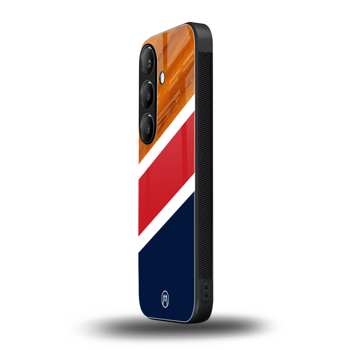 minimalistic wooden pattern back phone cover | glass case for samsung galaxy s23 plus