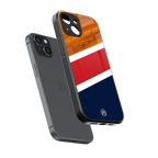 minimalistic wooden pattern back phone cover | glass case for iphone 15