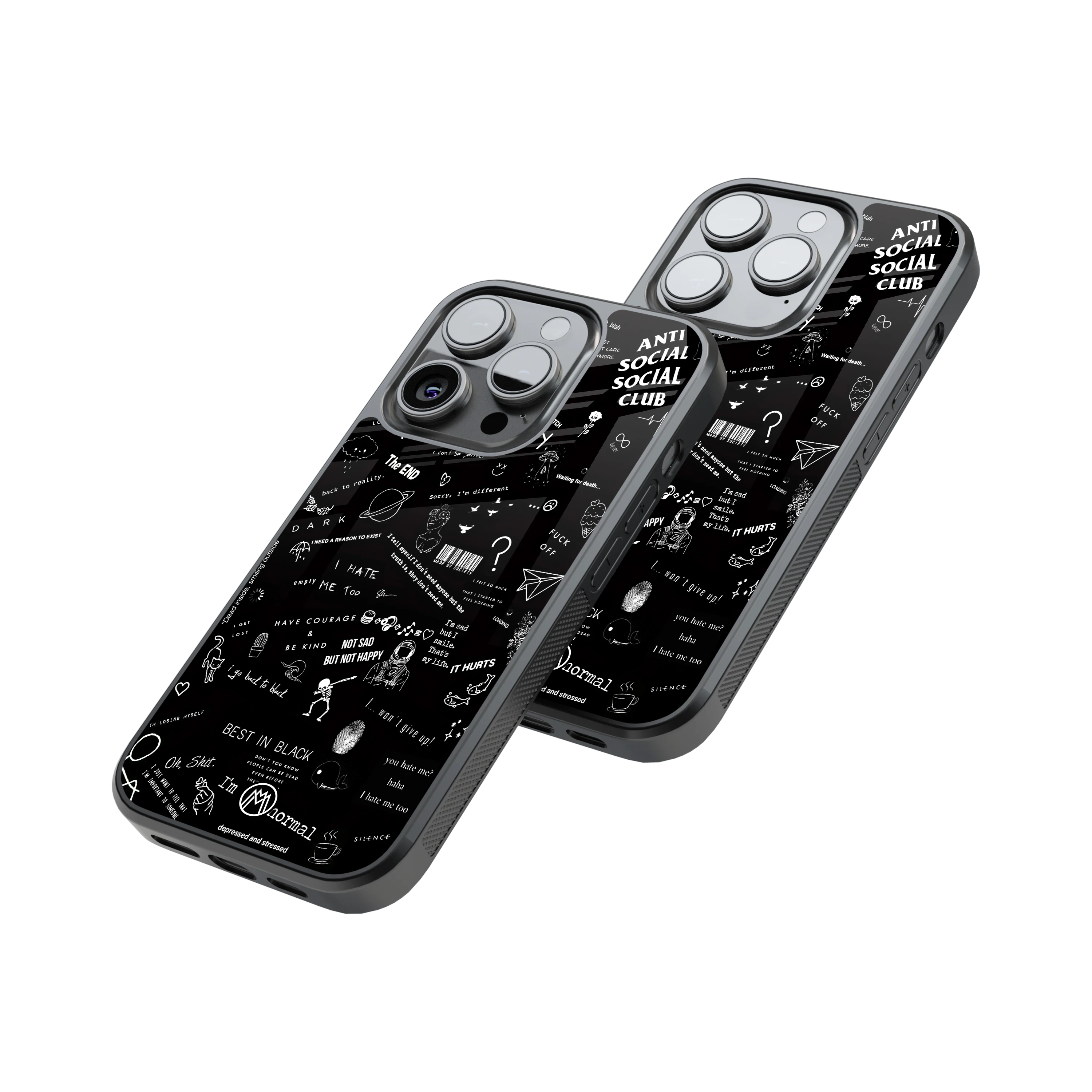 Protective Glass Back Phone Case Compatible with iPhone, Samsung, OnePlus, Pixel & More