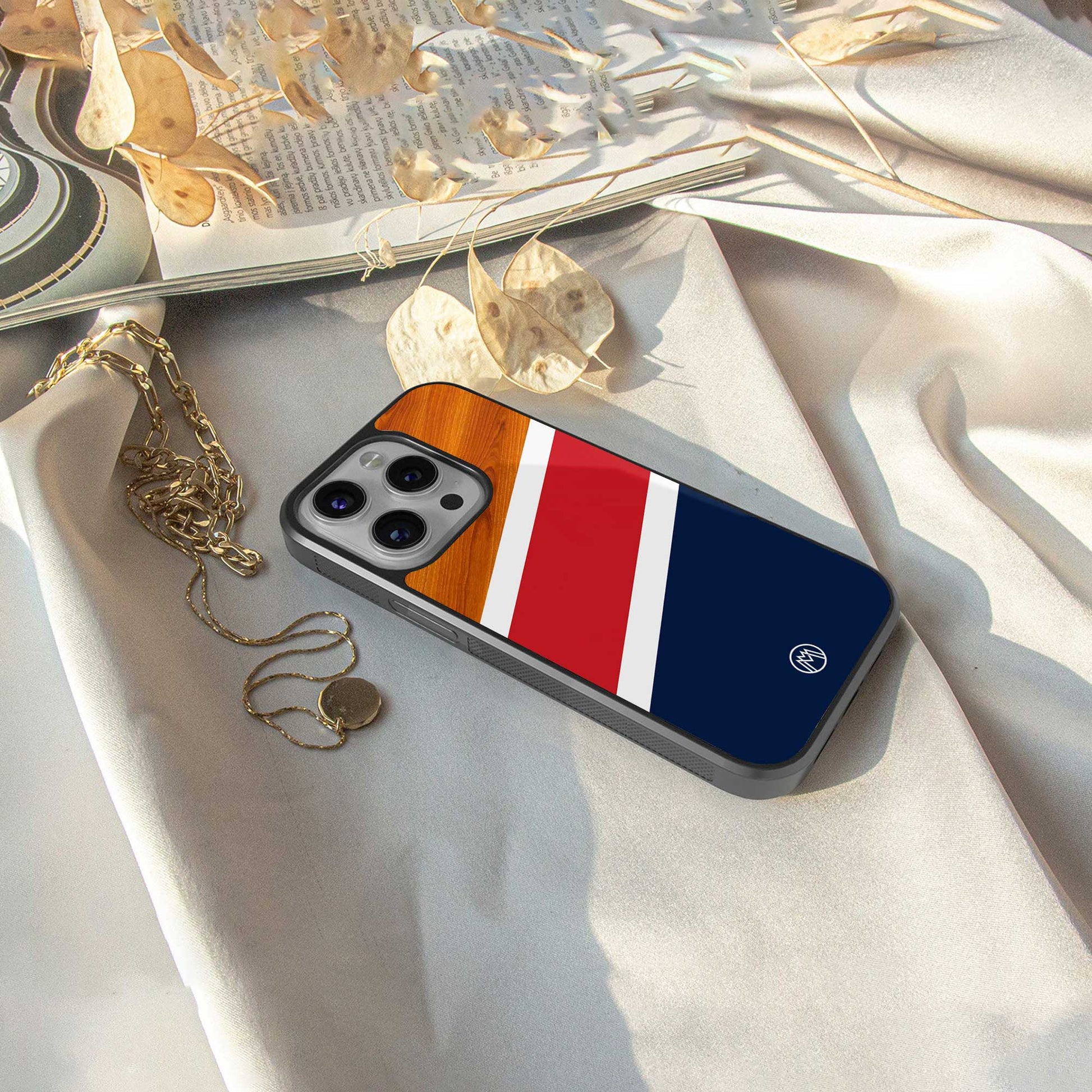 minimalistic wooden pattern back phone cover | glass case for samsung galaxy s23 plus