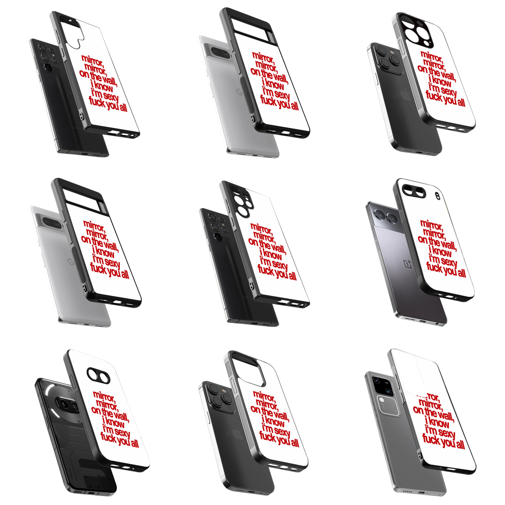 Durable Glass Back Mobile Case for iPhone, Samsung, OnePlus, Google Pixel, Redmi, Vivo, Oppo
