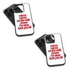 Trendy Glass Back Mobile Case for iPhone, Samsung, Redmi, OnePlus, Google Pixel, Motorola