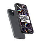 mixed emotions back phone cover | glass case for iphone 13 mini