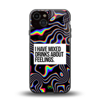 mixed emotions back phone cover | glass case for iphone 13