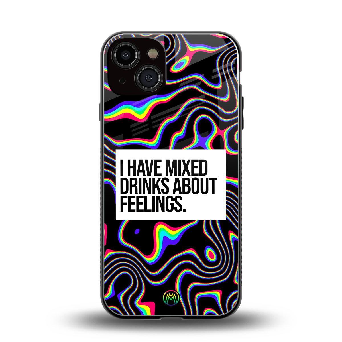mixed emotions back phone cover | glass case for iphone 13