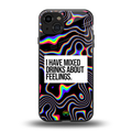 mixed emotions back phone cover | glass case for iphone 14