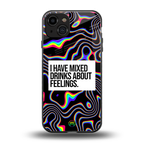 mixed emotions back phone cover | glass case for iphone 14